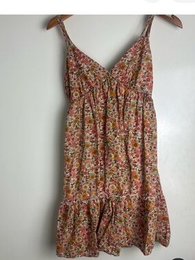 XS Floral Babydoll Dress Cottagecore Retro Adjustable Strap Summer Dress Target